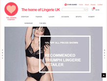 Tablet Screenshot of lingerie-company.co.uk